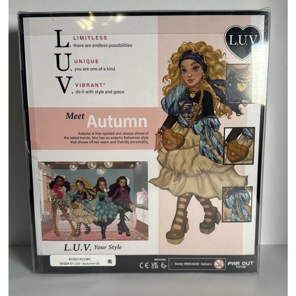 LUV Premium Fashion Doll Autumn Boho Chic Sealed Limitless Unique Vibrant NEW - Picture 2 of 5
